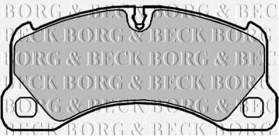BORG & BECK bbp2101 -  Комплект тормозных колодок, дисковый тормоз